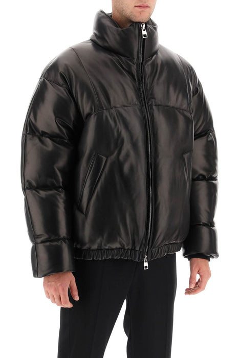 ALEXANDER MCQUEEN quilted leather puffer jacket
