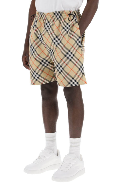BURBERRY checkered bermuda shorts