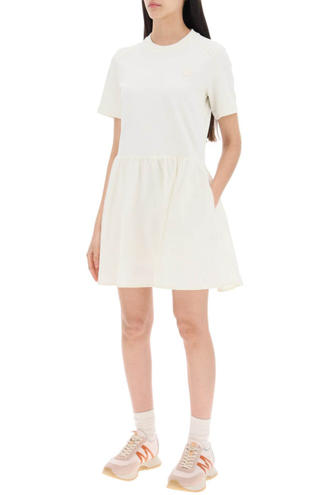 MONCLER two-tone mini dress with