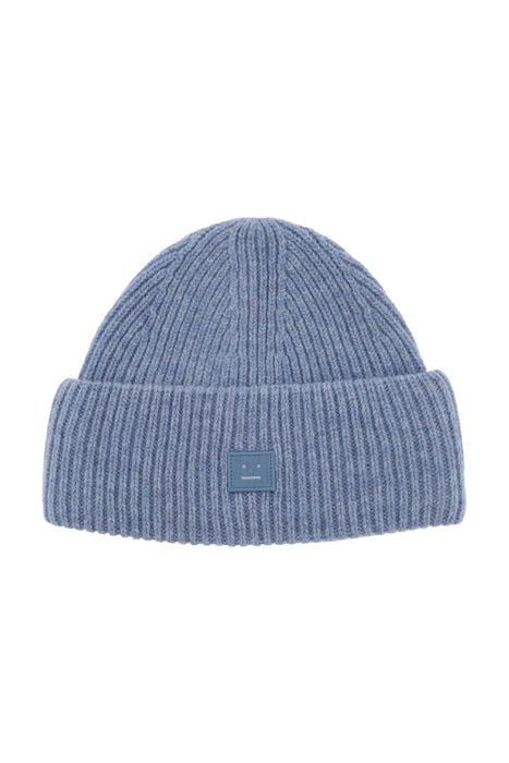 ACNE STUDIOS ribbed wool beanie hat with cuff