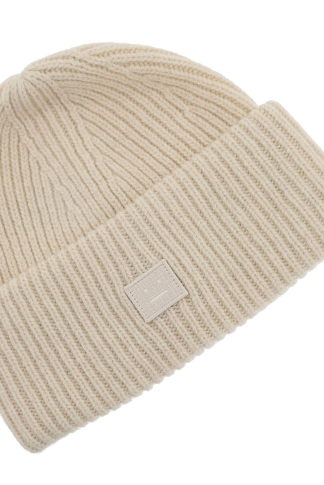 ACNE STUDIOS ribbed wool beanie hat with cuff
