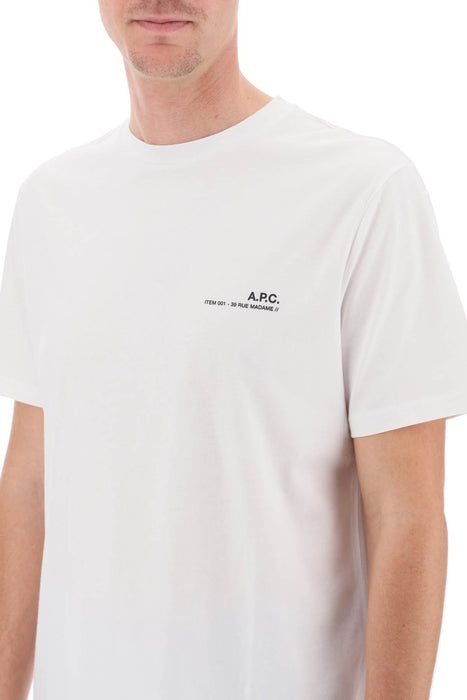 A.P.C. item t-shirt with logo print