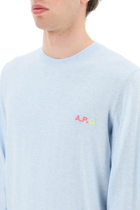 A.P.C. martin' pullover with logo embroidery detail