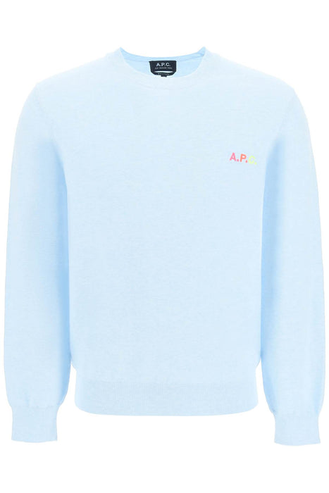 A.P.C. martin' pullover with logo embroidery detail