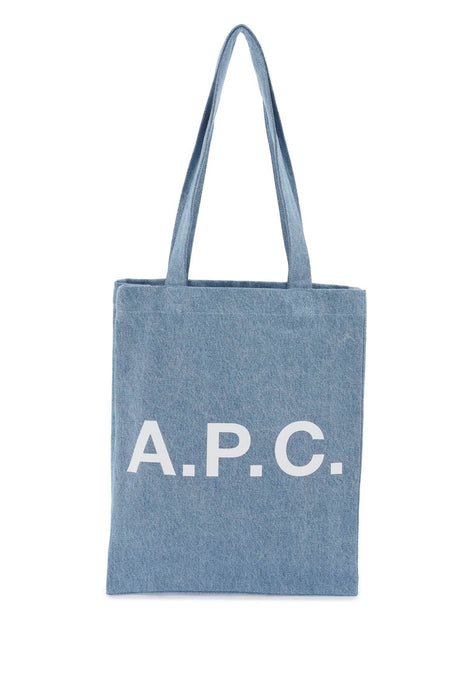 A.P.C. denim lou tote bag with