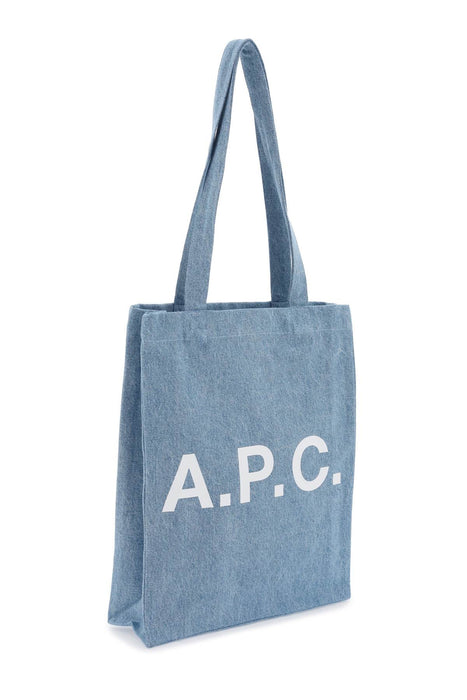 A.P.C. denim lou tote bag with