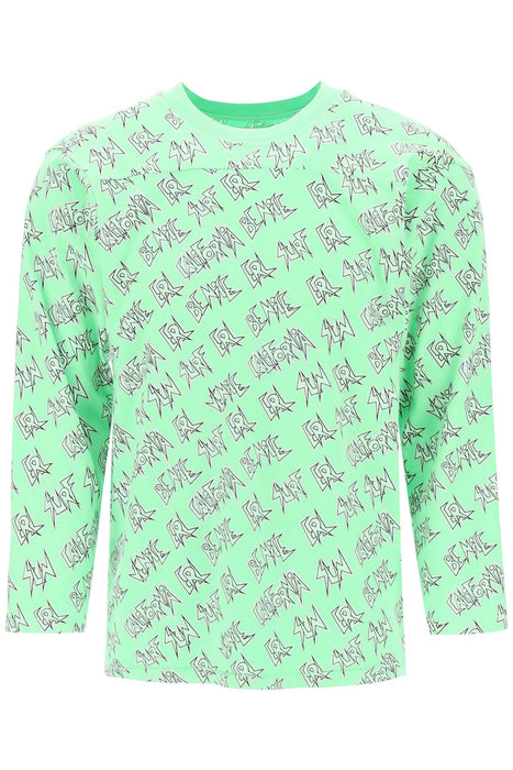 ERL waffle' long sleeved t-shirt with all-over print