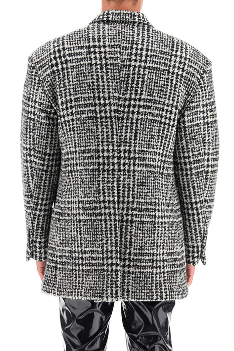 DOLCE & GABBANA checkered double-breasted wool jacket