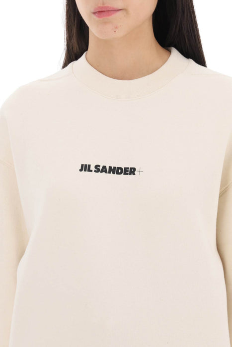 JIL SANDER crew-neck sweatshirt with logo print