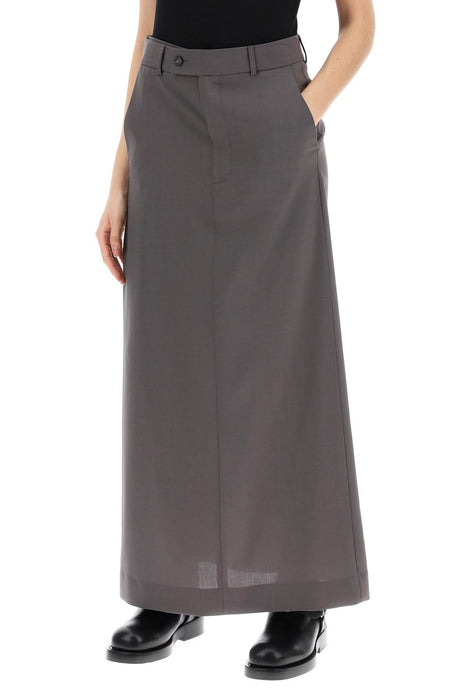 MM6 MAISON MARGIELA maxi skirt with tieable panel