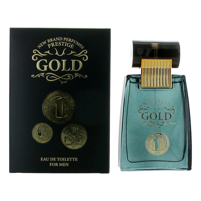 Gold by New Brand, 3.3 oz Eau De Toilette Spray for Men