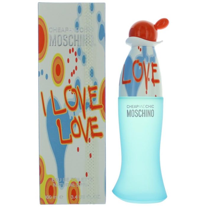 I Love Love Cheap & Chic by Moschino, 3.4 oz Eau De Toilette Spray for Women