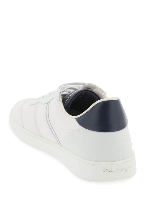 FERRAGAMO hammered leather sneakers