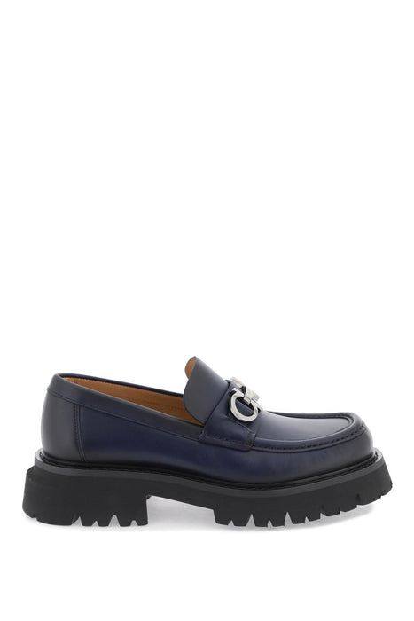 FERRAGAMO gancini loafers with chunky sole