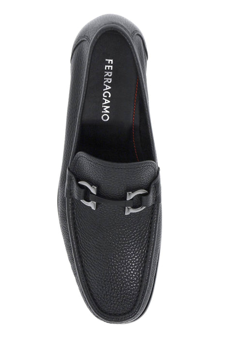 FERRAGAMO loafers with buckle and hooks