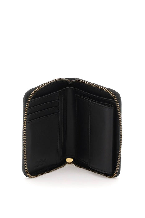 PINKO leather zip-around wallet