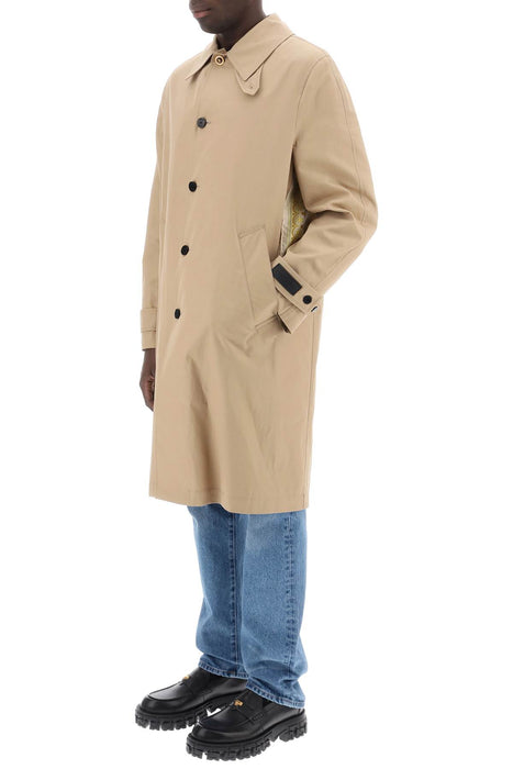 VERSACE "single-breasted waterproof coat with