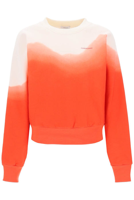 FERRAGAMO dip-dye effect sweatshirt