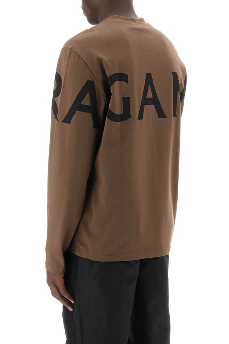 FERRAGAMO long sleeve t-shirt with oversized logo