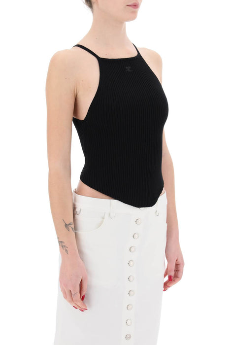 COURREGES "ribbed knit holistic top