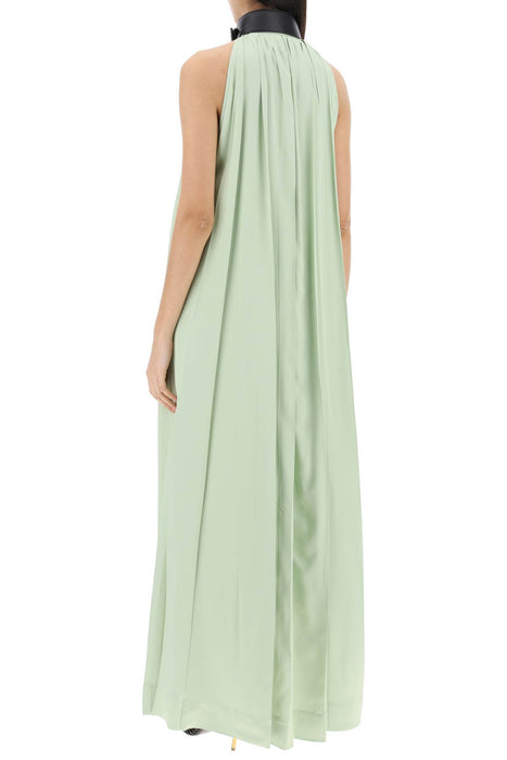FERRAGAMO maxi dress with leather buckle detail