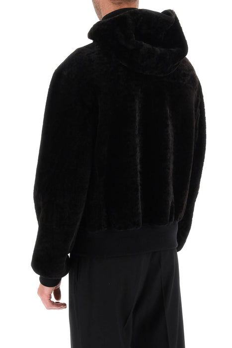 FERRAGAMO reversible shearling hooded blouson