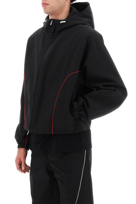 FERRAGAMO blouson jacket with contrast piping