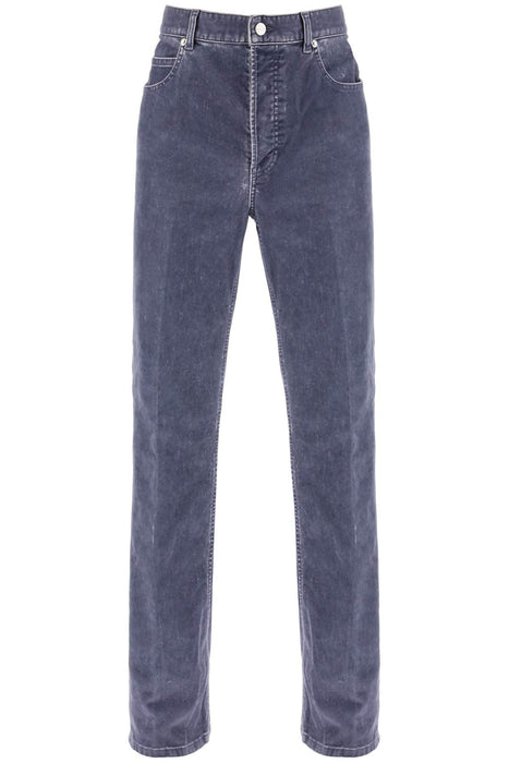 FERRAGAMO velvet five-pocket pants
