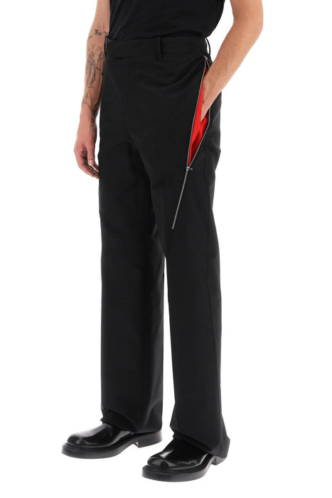 FERRAGAMO pants with contrasting inserts