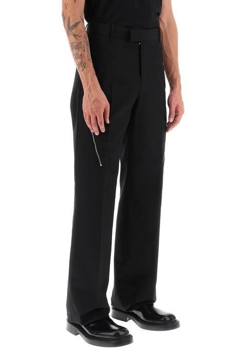 FERRAGAMO pants with contrasting inserts