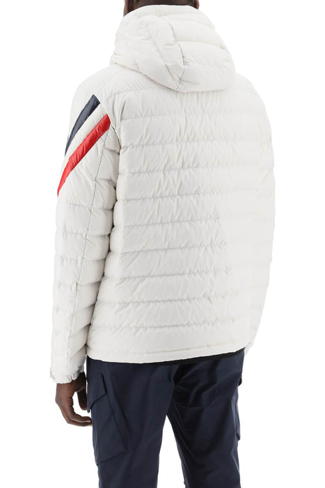 MONCLER berard down jacket with tricolor intarsia
