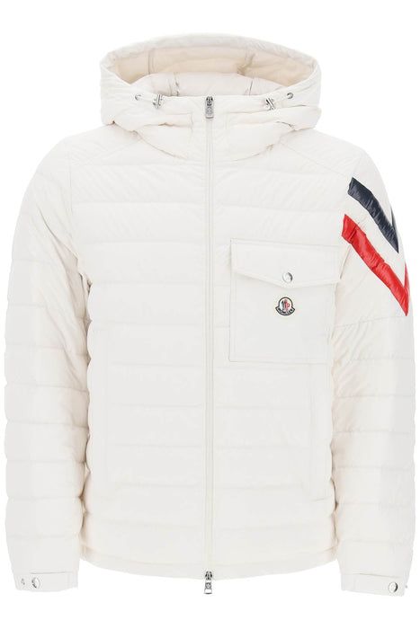 MONCLER berard down jacket with tricolor intarsia