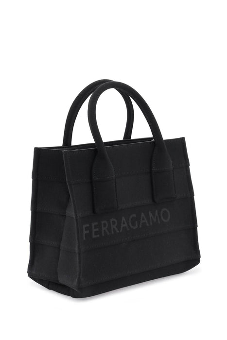 FERRAGAMO small tote bag with lettering logo