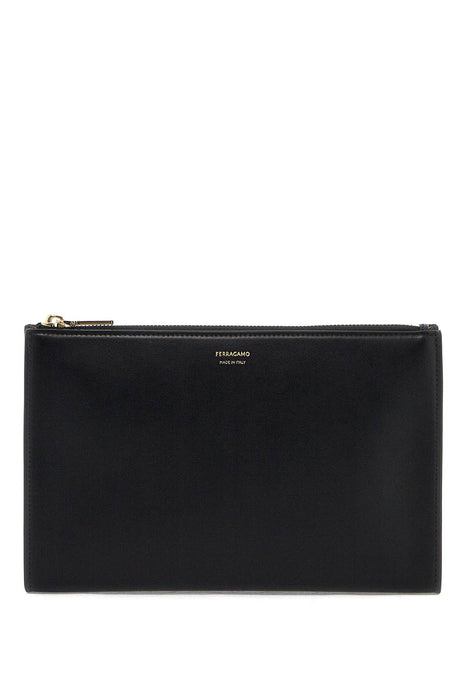 FERRAGAMO smooth leather pouch in seven words