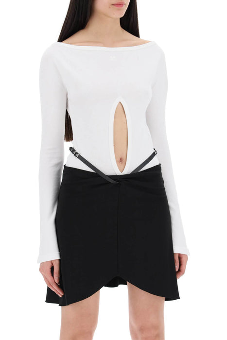 COURREGES "jersey body with cut-out