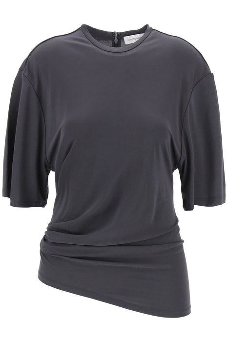 CHRISTOPHER ESBER top with side draping detail