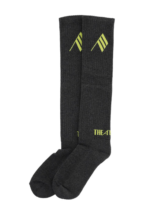 THE ATTICO logo short sports socks