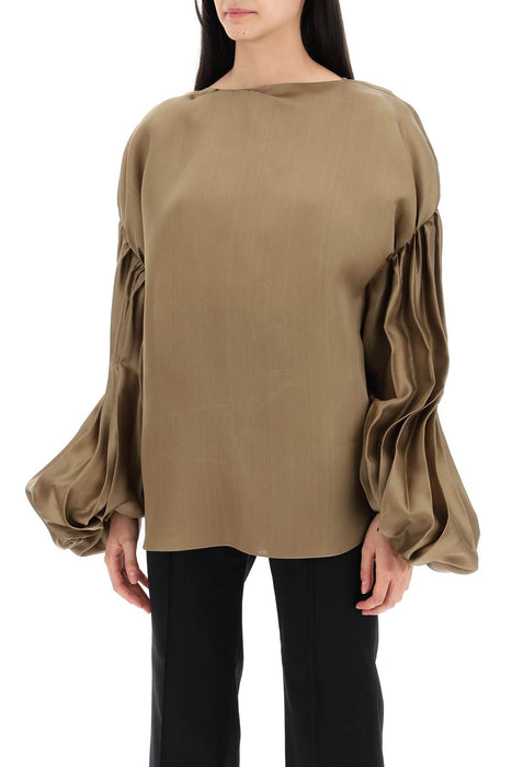 KHAITE "quico blouse with puffed sleeves