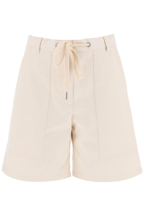 MONCLER cotton drill shorts