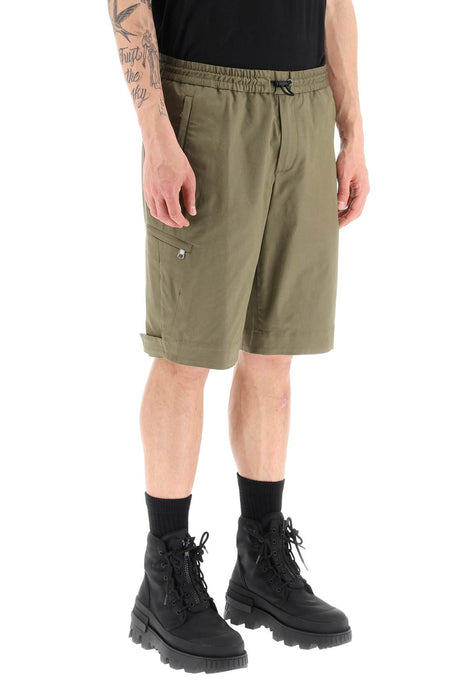 MONCLER shorts with hook-and-loop closure