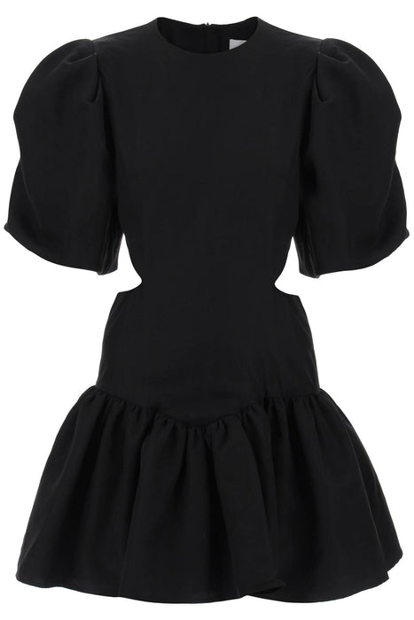 MSGM mini dress with balloon sleeves and cut-outs