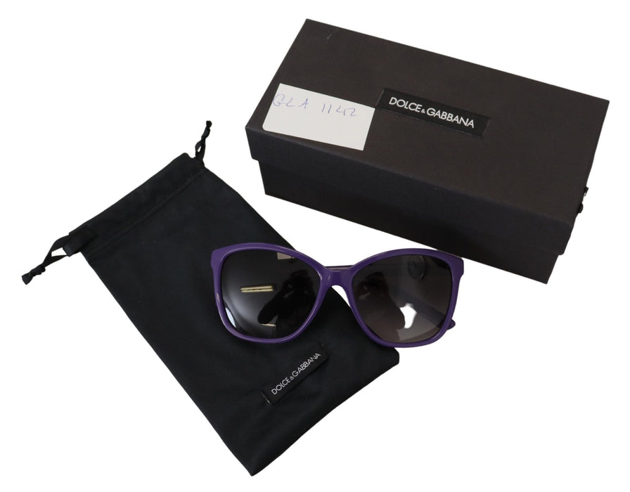 Dolce & Gabbana Elegant Violet Round Sunglasses for Women