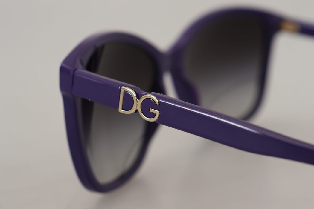 Dolce & Gabbana Elegant Violet Round Sunglasses for Women