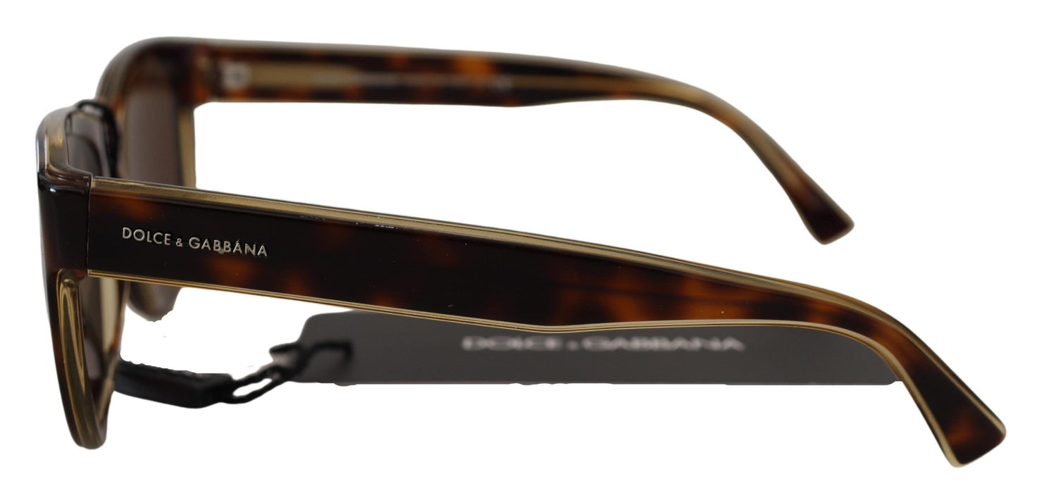 Dolce & Gabbana Chic Unisex Brown Acetate Sunglasses