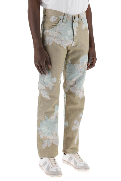 VIVIENNE WESTWOOD "floral jacquard ranch jeans