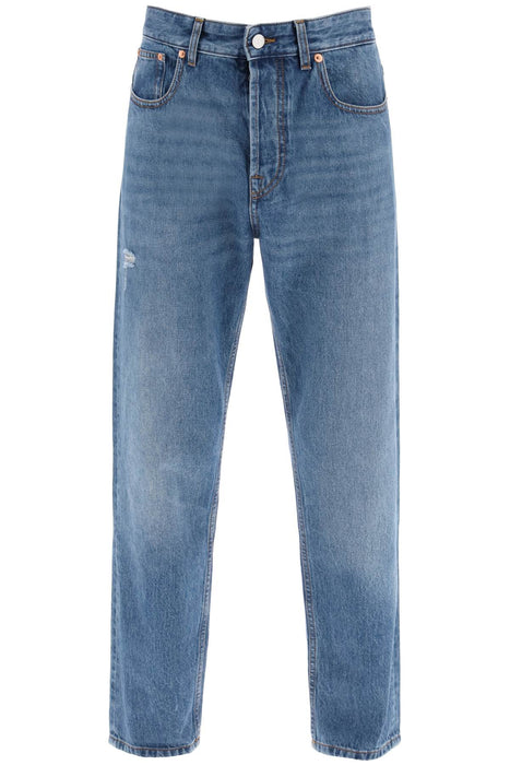 Valentino garavani tapered jeans with medium wash