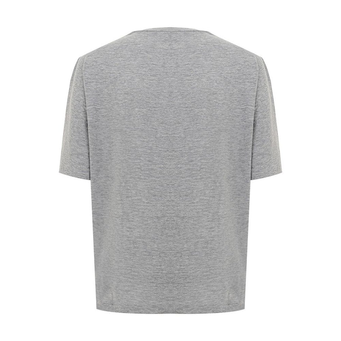 Dsquared² Elegant Gray Cotton Top for Women