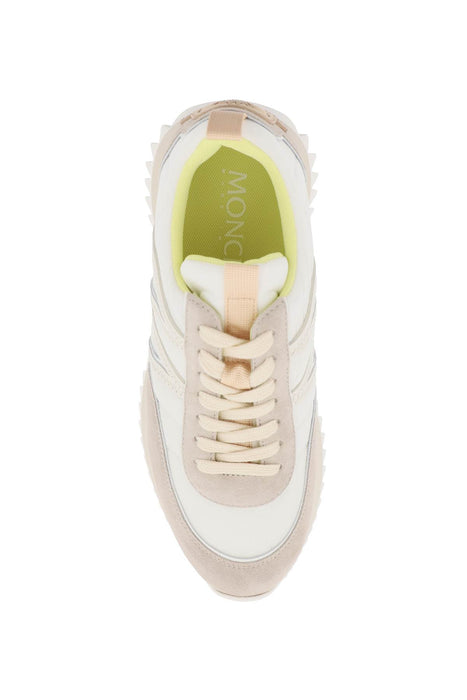 MONCLER pacey sneakers in nylon and suede leather.