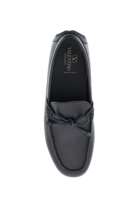 VALENTINO GARAVANI leather loafers with bow