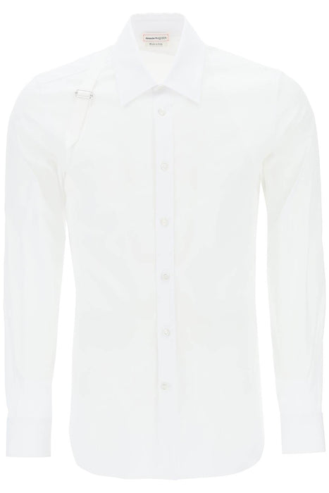 ALEXANDER MCQUEEN stretch cotton harness shirt